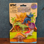 Inc 3D Dinosaur Erasers Set 5-Pack Latex-Free Kids