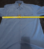 George Sueded Shirt Mens M Blue Long Sleeve Button Up NWT