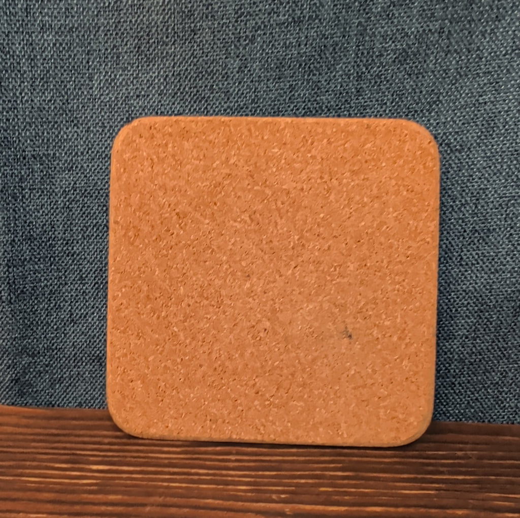 Christmas Tree Cork Back Coaster Holiday Decor Single