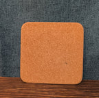 Christmas Tree Cork Back Coaster Holiday Decor Single