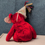​Ty Beanie Baby JULY Birthday Bear 2002 Red Teddy Silver Party Hat with Tag