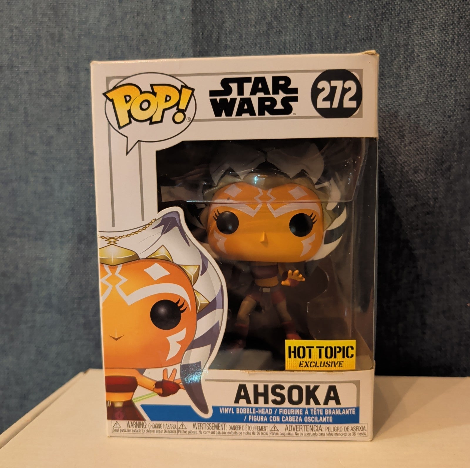 Funko POP Star Wars Ahsoka 272 Hot Topic Exclusive Vinyl In Box with Protector