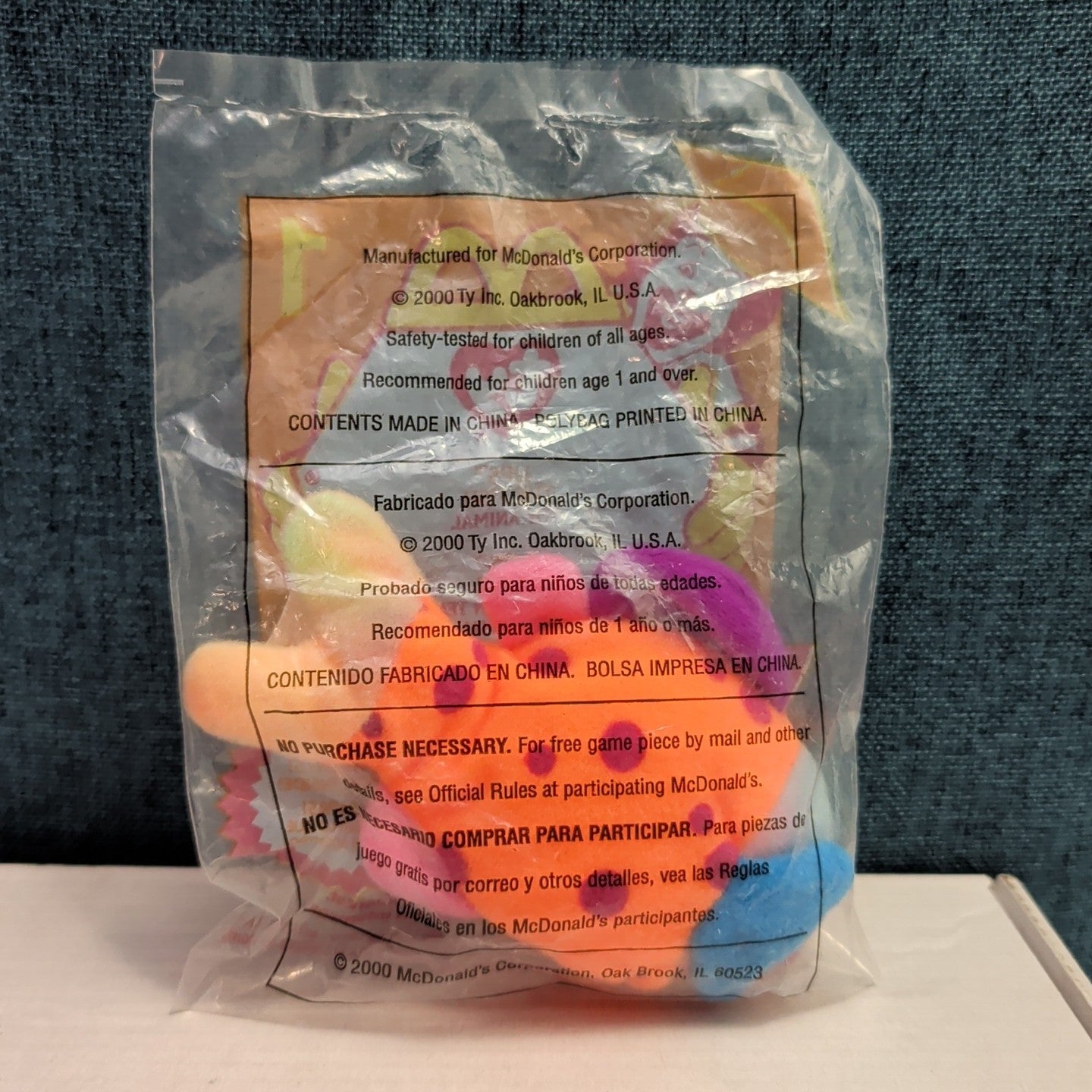 Ty McDonald’s Teenie Beanie Baby Lips the Fish #1 2000 Sealed New in Bag Vintage