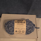 Premier Just Chenille Medley Yarn Navy Blue Lot 202 Bulky 5 Polyester
