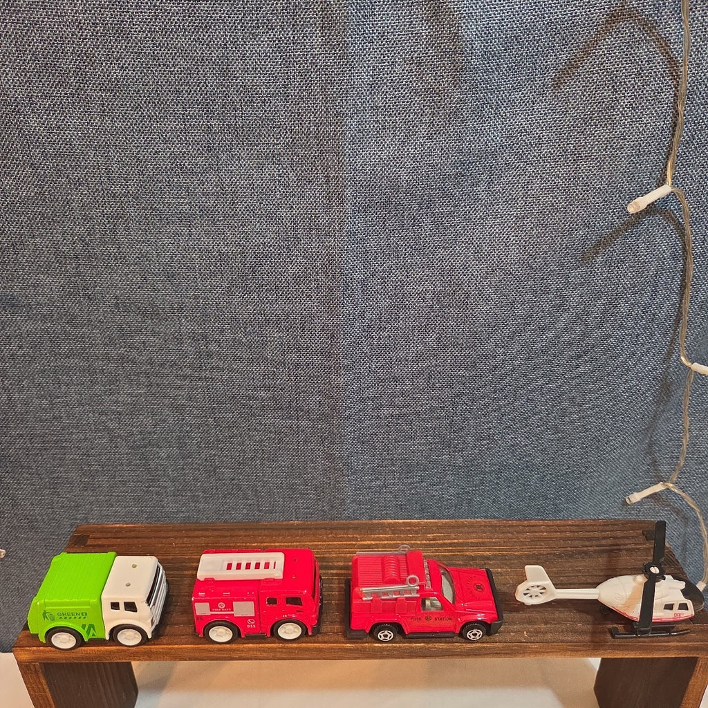 City Rescue Toy Vehicle Lot 4 Fire Truck Copter