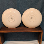 Spode Christmas Tree S3324 England 5.75" Saucers Set 2 Vintage