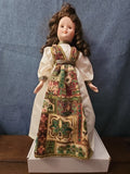 Vintage 1991 House of Lloyd "Juliet" 16" Porcelain Doll | Renaissance Tapestry