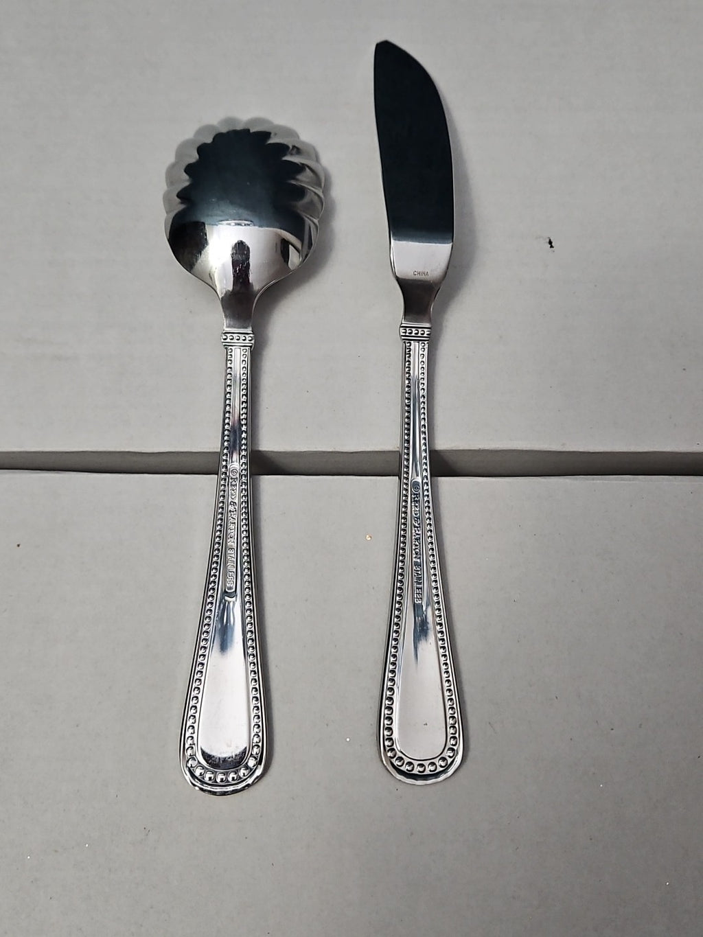 Reed & Barton KENDALL 5-Piece Serving Set | Hostess Host Set | 18/10 Stainless