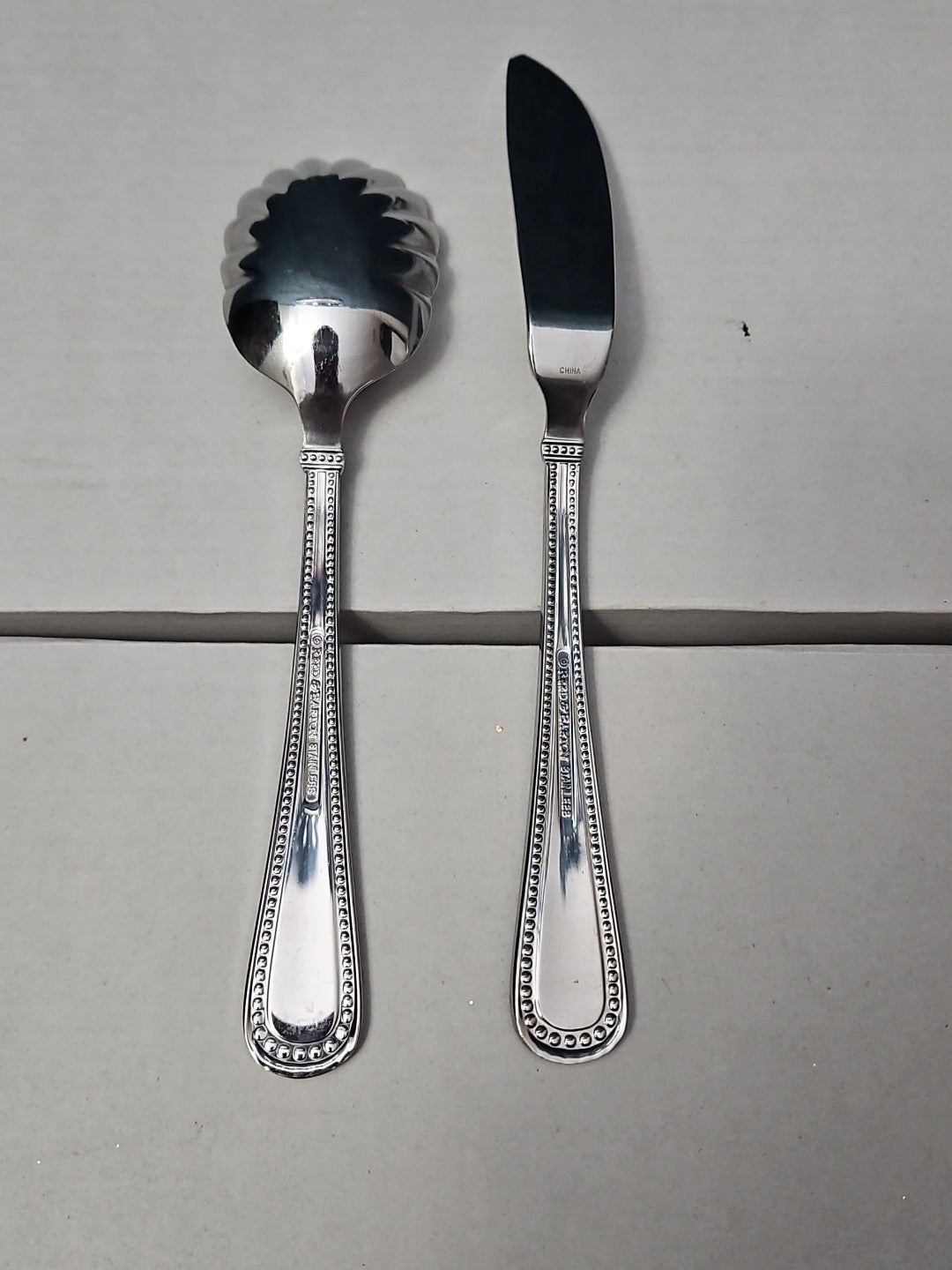 Reed & Barton KENDALL 5-Piece Serving Set | Hostess Host Set | 18/10 Stainless
