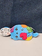 Cats vs Pickles Stitches #503 | Fuchsia Series Bean Plush | Blue Patchy Cat