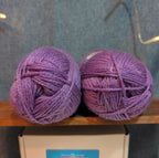 Herrschners Afghan Yarn 2 Ply Grape Purple Acrylic 2 Skein Lot
