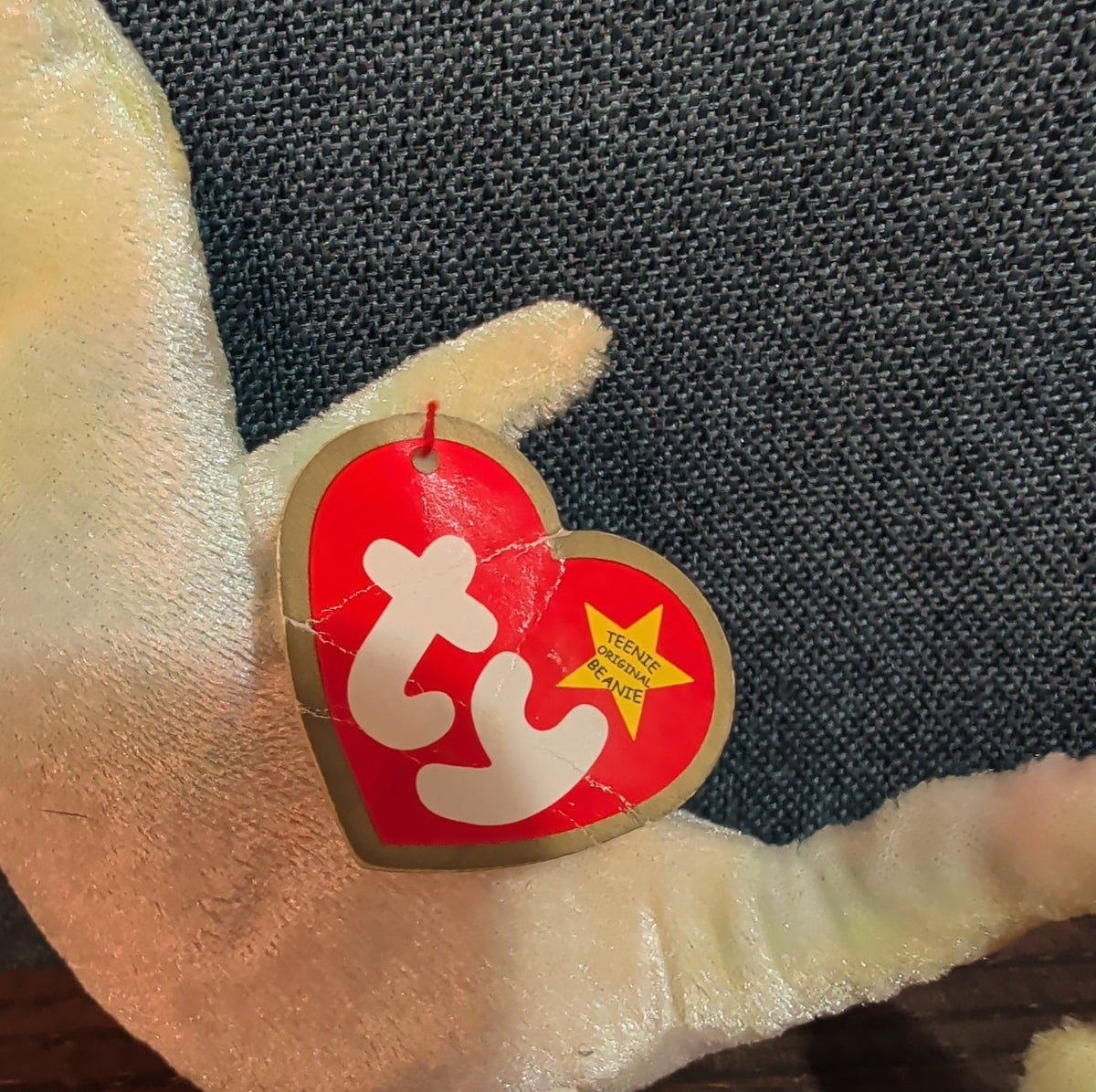 Vintage TY Teenie Beanie Baby, "Neon The Seahorse" With Original Tag EUC 