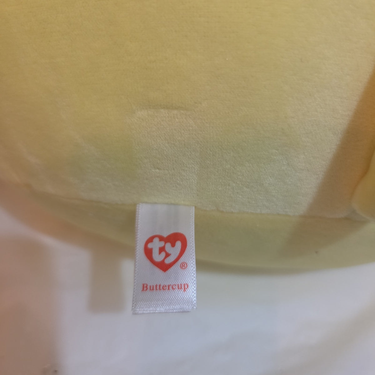 TY Squish-a-Boos Buttercup 10in Yellow Bear Plush Pillow 2021 NWT