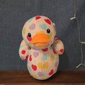 Way To Celebrate Duck Plush Heart Print Pastel Kawaii