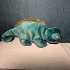 TY Beanie Baby - IGGY the Iguana (dark fabric w/ spikes) (9.5 inch) - MWMTs