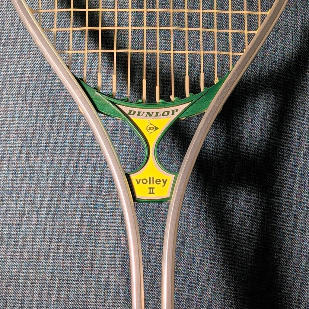 Vintage Dunlop Volley II Aluminum Tennis Racquet 4 5/8 L Made in USA With Cover