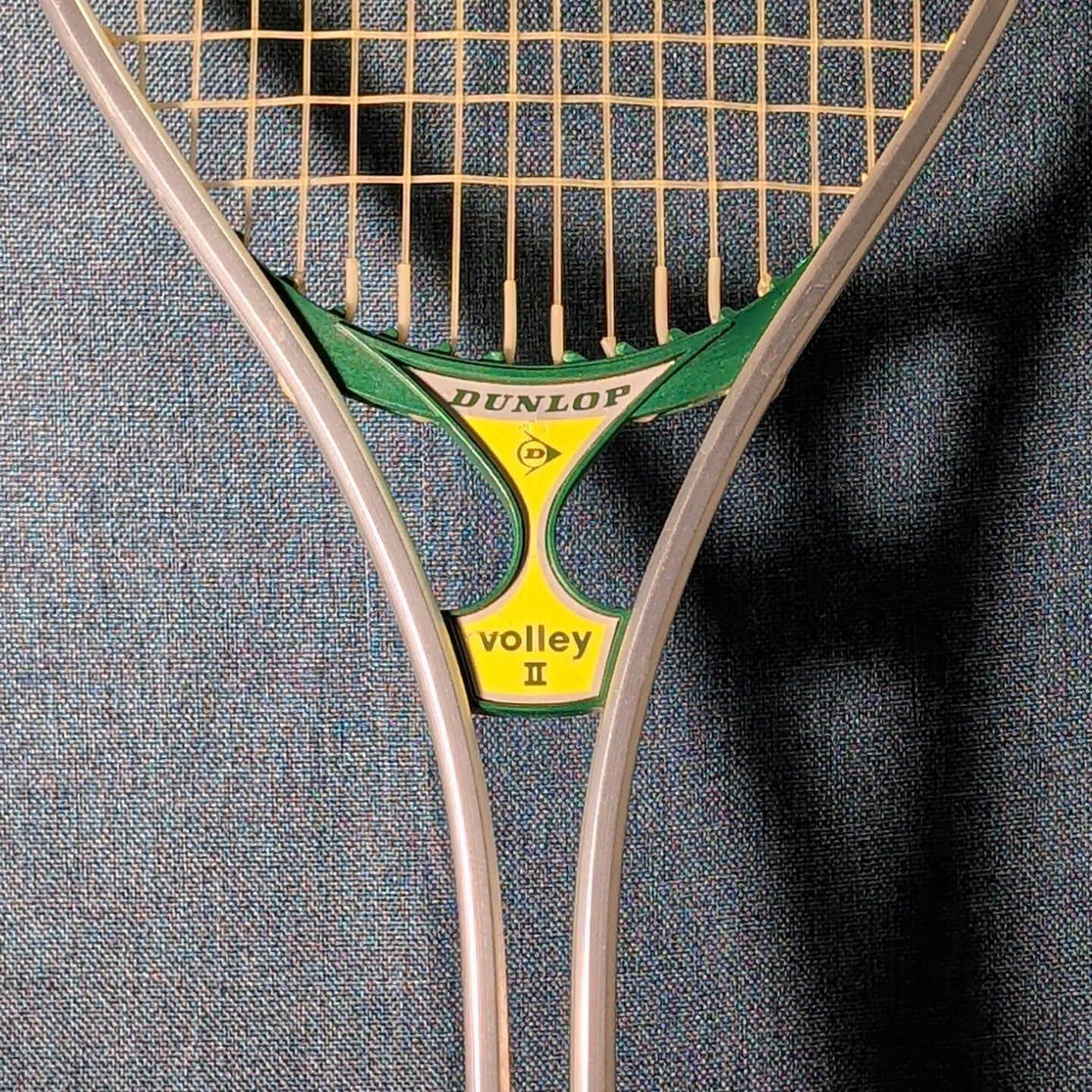 Vintage Dunlop Volley II Aluminum Tennis Racquet 4 5/8 L Made in USA With Cover