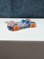 Hot Wheels Hi-Tech Missile | 2014 X-Raycers Clear & Blue | Fast Track Car