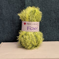 Red Heart Foxy Eyelash Yarn Lime Green