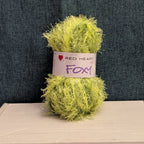 Red Heart Foxy Eyelash Yarn Lime Green