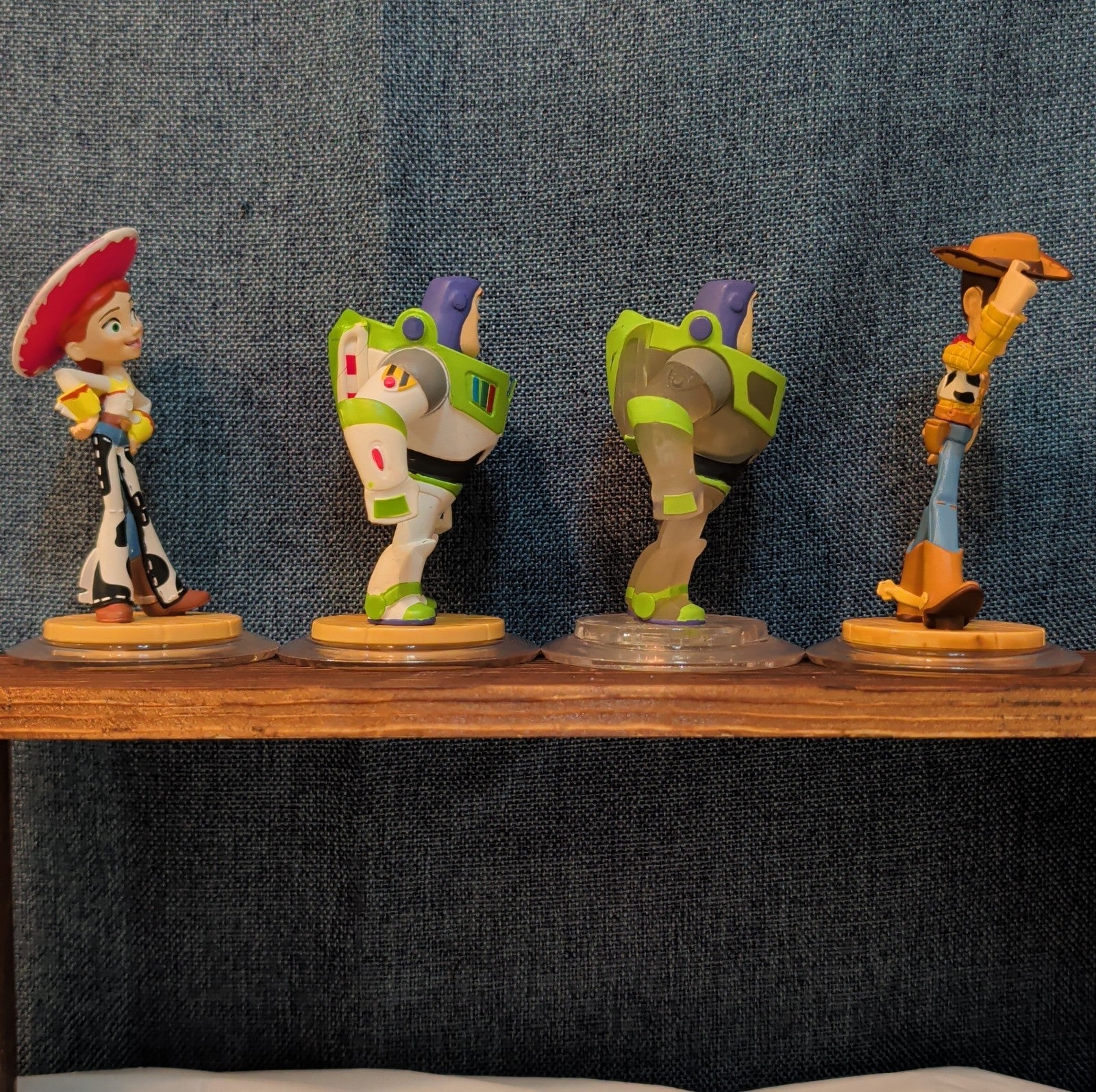 Disney Infinity 1.0 Toy Story 4 Figures Jessie Buzz Buzz Crystal Variant Woody
