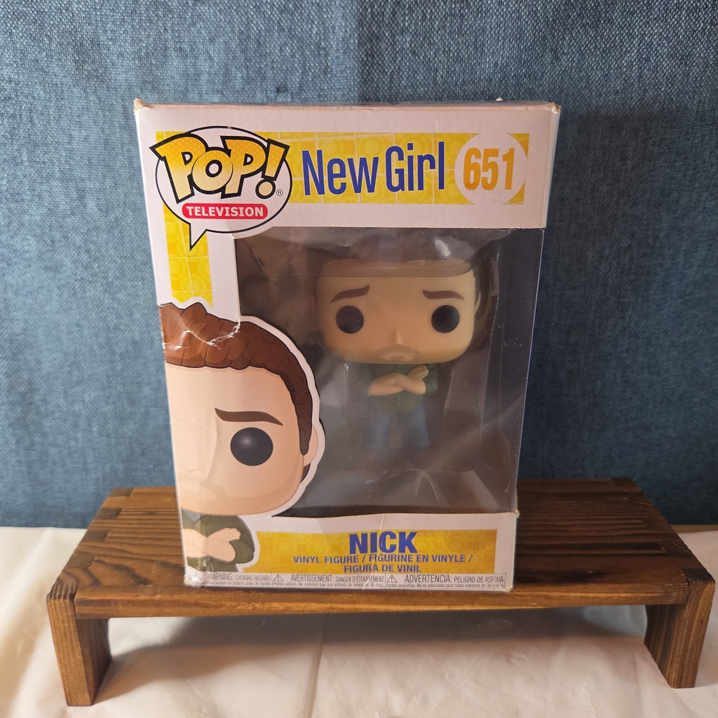 Funko Pop Television New Girl Nick 651 Vaulted Vinyl Figure 2018 With Protector