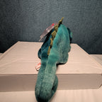 TY Beanie Baby - IGGY the Iguana (dark fabric w/ spikes) (9.5 inch) - MWMTs