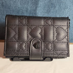 Betsey Johnson Luv Betsey Heart Quilted Wallet Y2K Goth