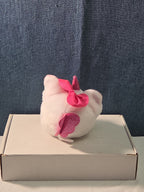 ZURU Rainbocorn Puppycorn Penny the Pug 5" Plush White Pink Bow Glitter Horn