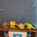 McDonalds Sanrio TMNT Happy Meal Toy Lot 4 Plastic Figures 2025