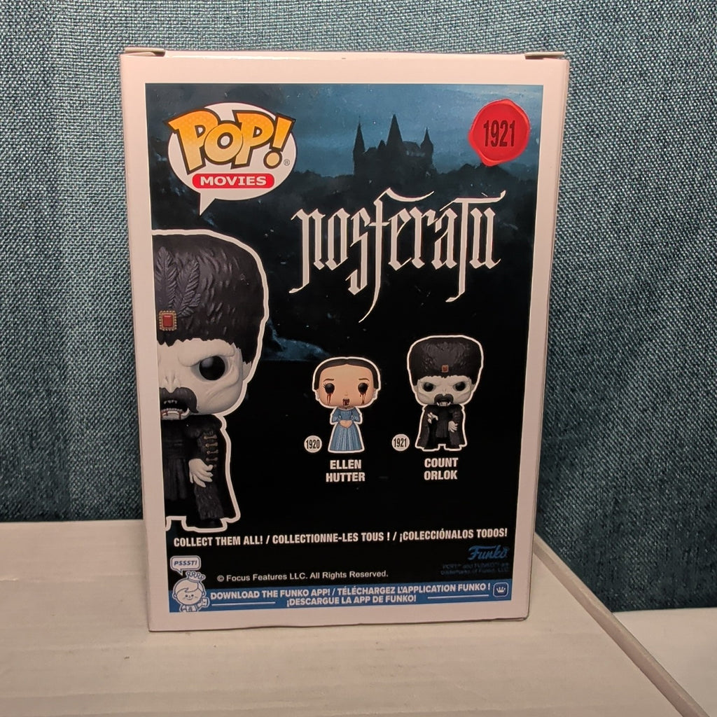 Funko Pop Movies Count Orlok #1921 Nosferatu  Vinyl Figure In Box w/ Protector