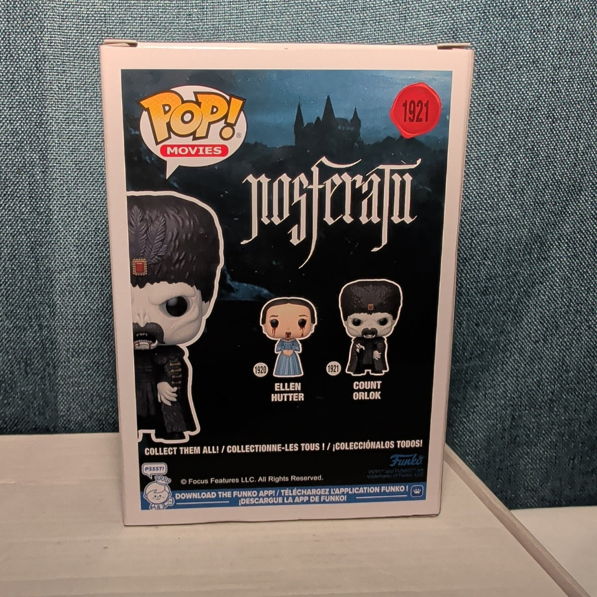 Funko Pop Movies Count Orlok #1921 Nosferatu  Vinyl Figure In Box w/ Protector