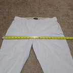 Jones New York Pants Womens 12 Tan White Stripe Pull On Crop Trouser Cotton Good