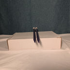 Boye Size 5 Aluminum Knitting Needles 14 Inch Straight Pair Purple Vintage 6328