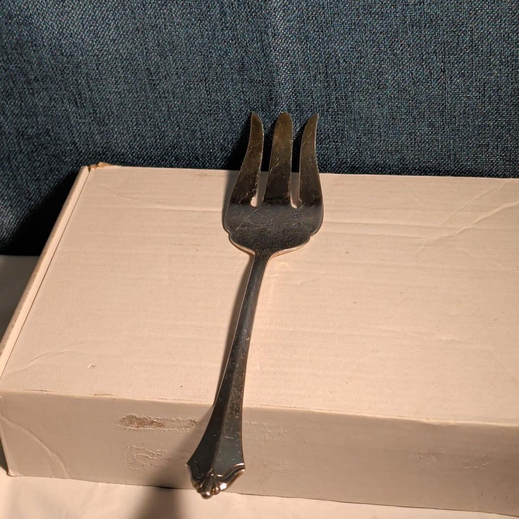 4 Pc ONEIDA Community ROYAL FLUTE Serving Set | Kenwood Meat Fork Spoons MCM