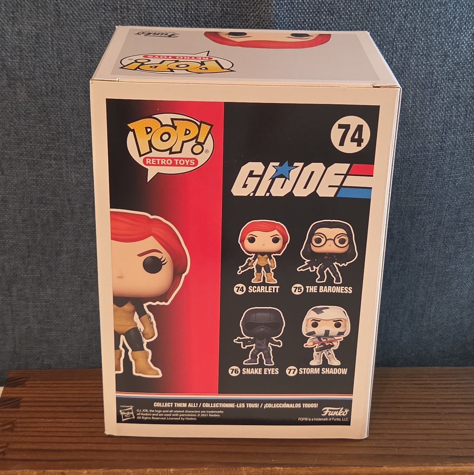 Funko Pop Retro Toys G.I. Joe Scarlett #74 New in Box with Protector