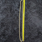 Vintage 54" Champagne Hand Knotted Faux Pearl Flapper Necklace