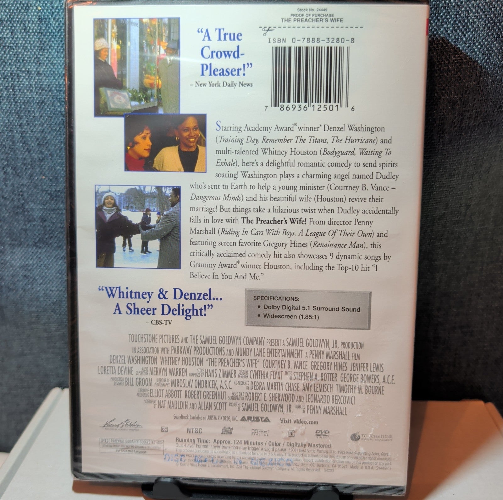 The Preacher's Wife DVD 2002 Widescreen Whitney Houston Sealed