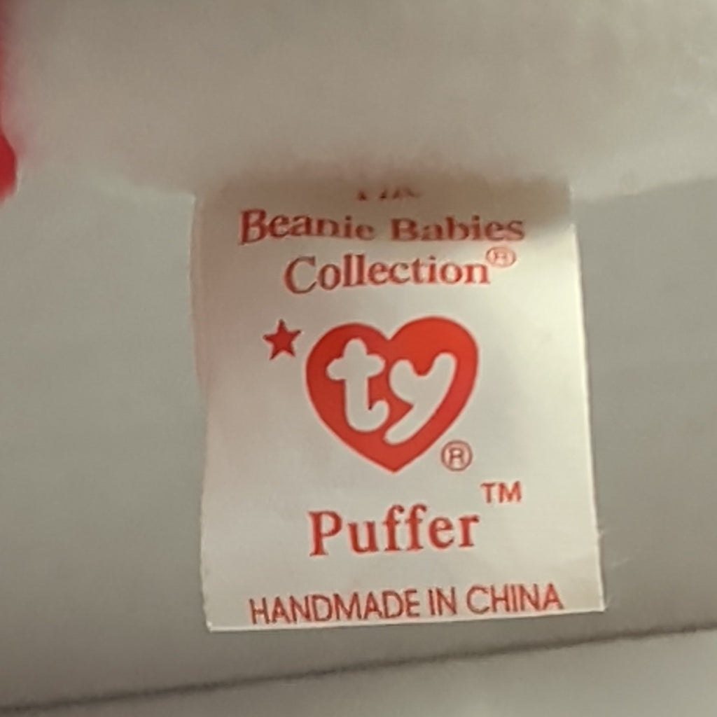 Ty Beanie Baby Puffer Puffin Bird 1997 Retired MWMT P.E. Pellets Authentic 90s