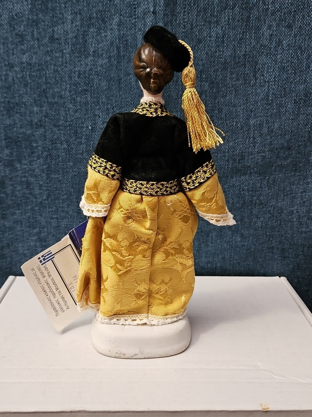 Vintage Evelt Themis Porcelain Doll | Handmade in Greece | Traditional Costume |