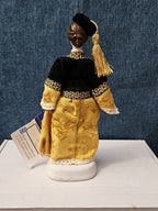 Vintage Evelt Themis Porcelain Doll | Handmade in Greece | Traditional Costume |