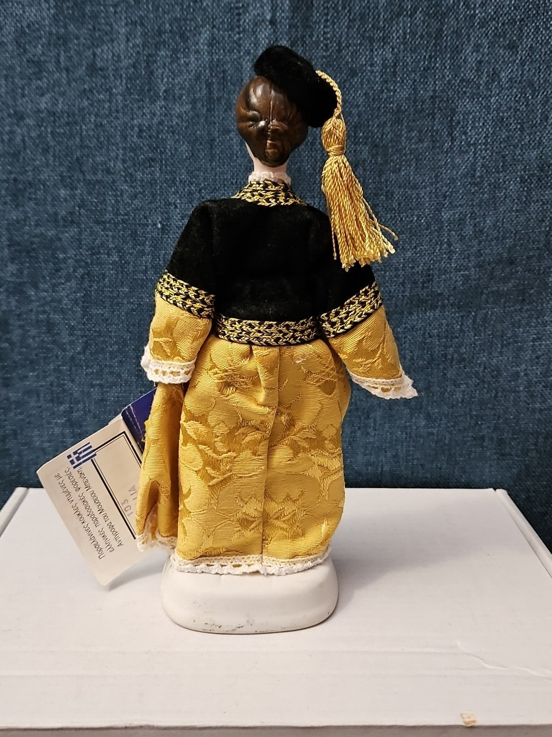 Vintage Evelt Themis Porcelain Doll | Handmade in Greece | Traditional Costume |