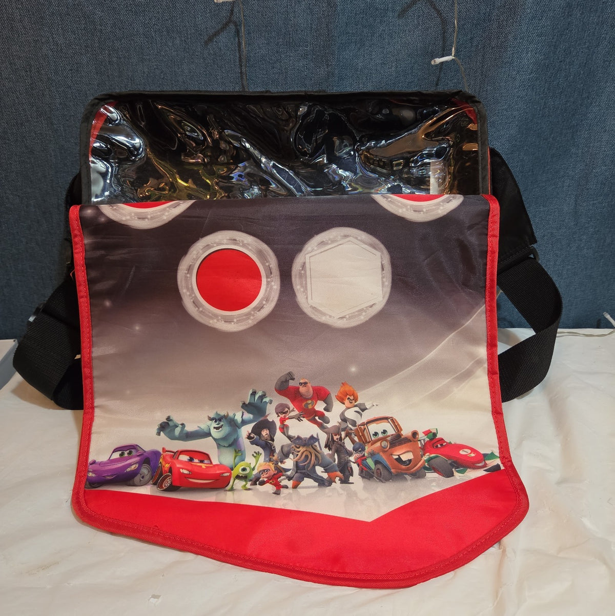 PDP Disney Infinity Play Zone Messenger Bag Fold Out Mat Y2K
