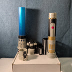 Star Wars Hasbro LFL 2007 Build Your Own Lightsaber Set Obi-Wan Blue TESTED WORK