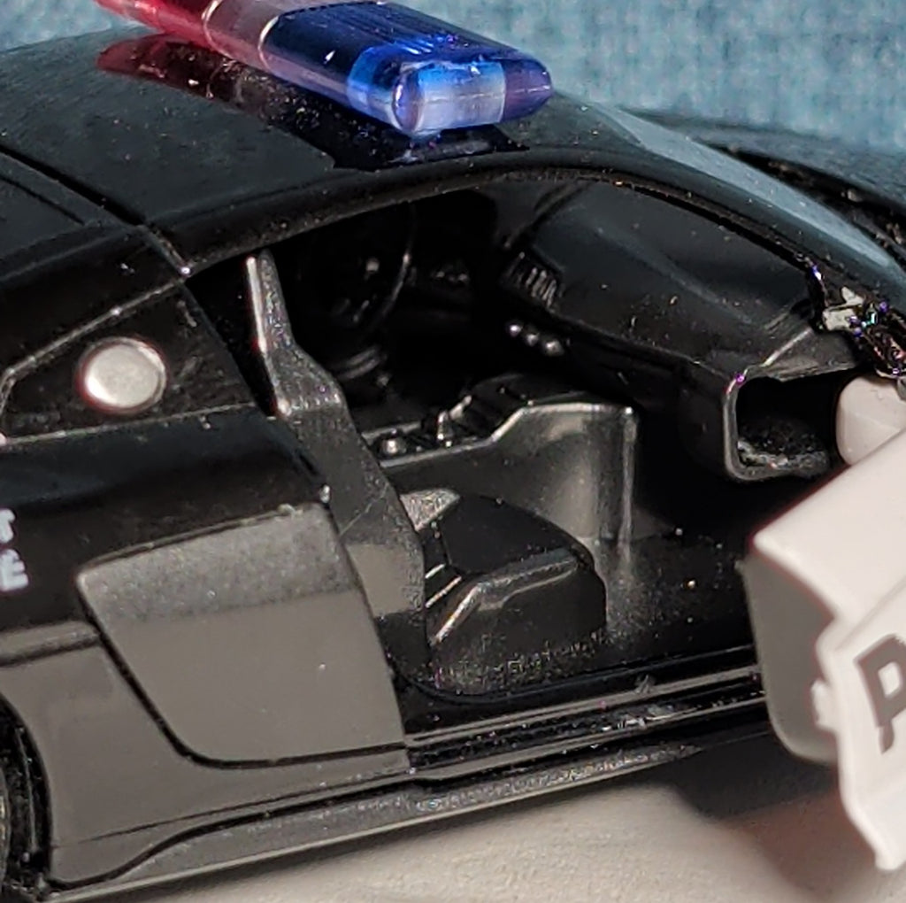 RMZ City Audi R8 Police Car 1/36 Diecast Pull Back Opening Doors PreOwned