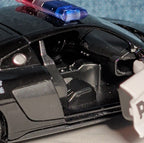 RMZ City Audi R8 Police Car 1/36 Diecast Pull Back Opening Doors PreOwned