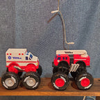 Tonka Metal Movers Monster Firetruck Ambulance Diecast 2021 Lot 2