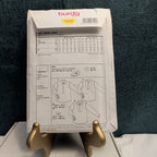 Burda 7525 Men's Shirt Pattern Button Up Tuxedo Bib Band Collar SZ 34-44 UNCUT