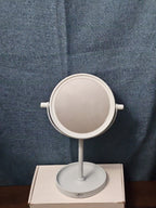 LED Tabletop Vanity Mirror 8.5" Round Makeup Mirror Jewelry Tray Base | Tested