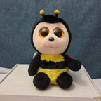 Ty Beanie Boos Buzby the Bee 6" Plush Gold Glitter Eyes Retired 2014 MWMT 36150